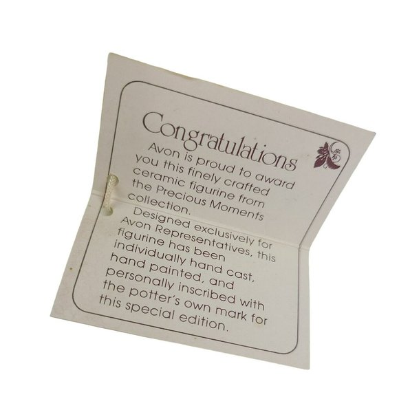 VTG 1980 AVON Precious Moments Mouse Figurine MY FIRST CALL Japan **READ** - Picture 8 of 9